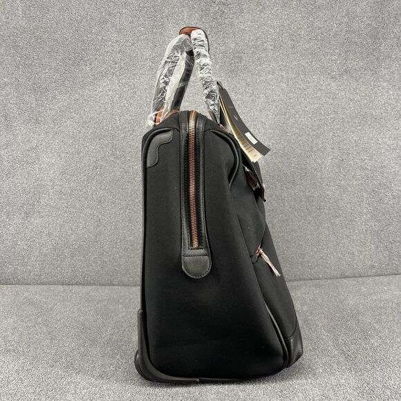 Ted Baker London Wheeled Business Case Black 28L Carry On Laptop Bag Rose Gold - Picture 16 of 16